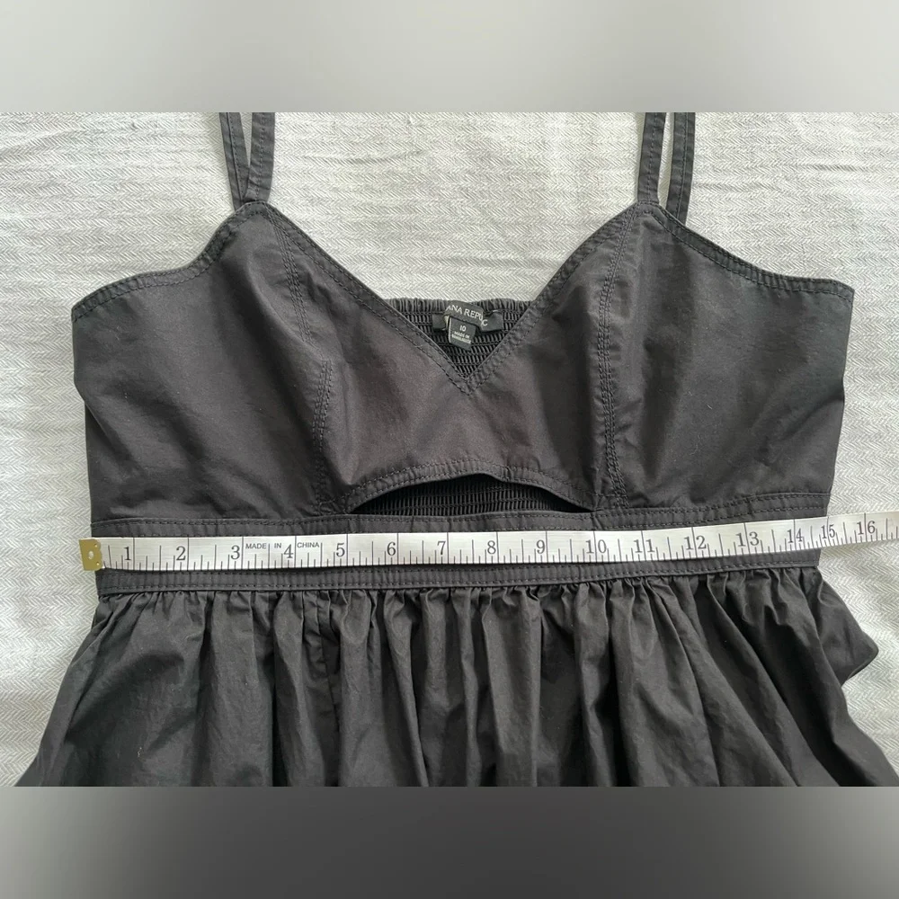 Banana Republic Black Cotton Isa Women's Dress Size 10 - Picture 10 of 11